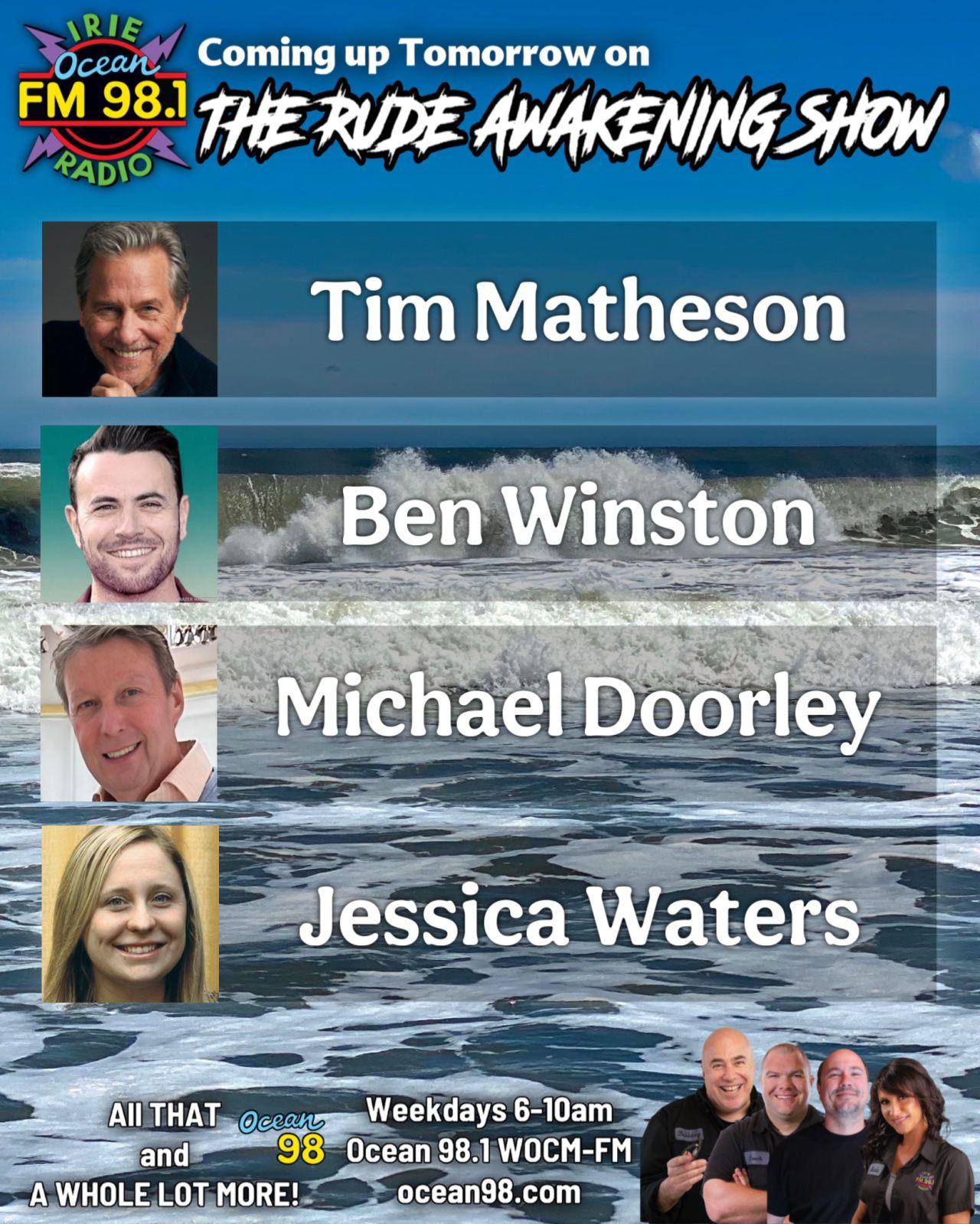 Michael Doorley featured on The Rude Awakening Show, Ocean 98.1 FM WOCM